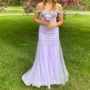 Lavender prom dress